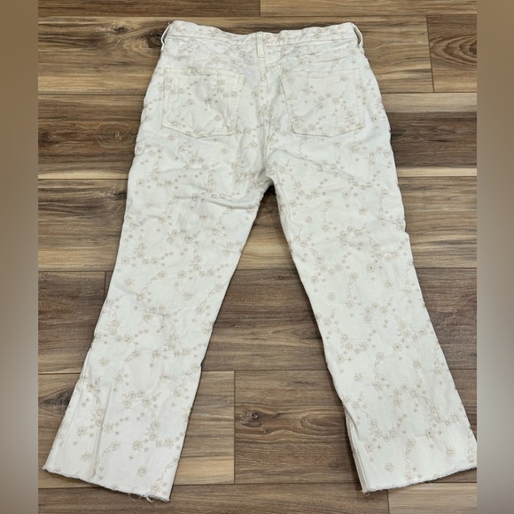 EUC J. Crew 10” Billie Demi Boot Crop Jean in Eyelet Size 28 - Picture 9 of 13